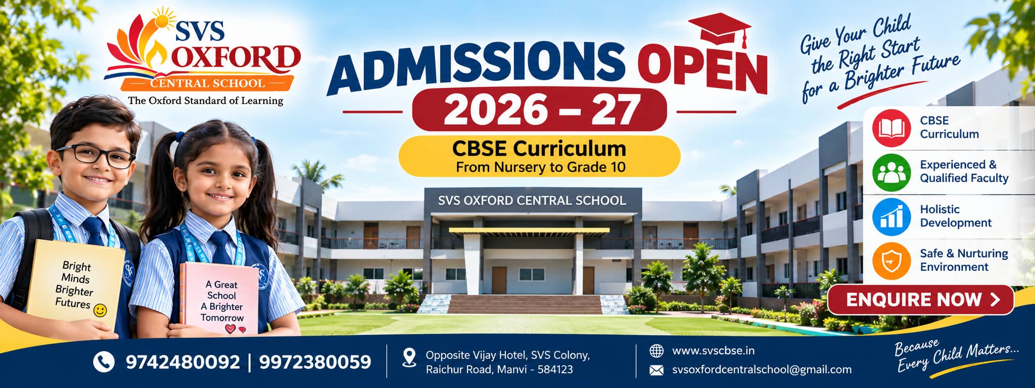 SVS School Banner
